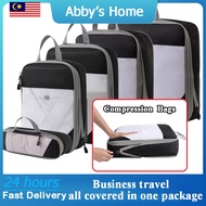 5 in 1 Set Waterproof Clothes Storage Bag Travel Organizer Bag Luggage Organizer Packing Cubes Trave