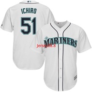 Men National League Baseball Mariners Seattle Mariners#51 Ichiro Suzuki Ichiro Embroidered Jersey