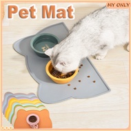  Pet Food  Silicone Mat Pet Feeding Mat Pet Bowl Mat Waterproof Pelapik Makanan Kucing Bekas Makana
