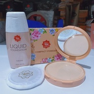 Viva Cosmetics Foundation & Foundation Package natural - Makes You Beautiful & Glowing | Powder + Fo