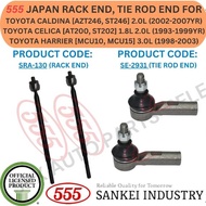 555 GENUINE JAPAN TIE ROD END, RACK END FOR TOYOTA CALDINA [AZT246, ST246] / CELICA [AT200, ST202] /