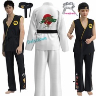 Game Anime KOF Cosplay Costume Kids Man White Cobra Kai Val Armorr Karate Uniform Taekwondo Clothing