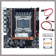 [M G L O] X99H Desktop Motherboard+E5 2678 V3 CPU B85 LGA2011-3 4X DDR4 REG ECC RAM Slots M.2 PCIE S