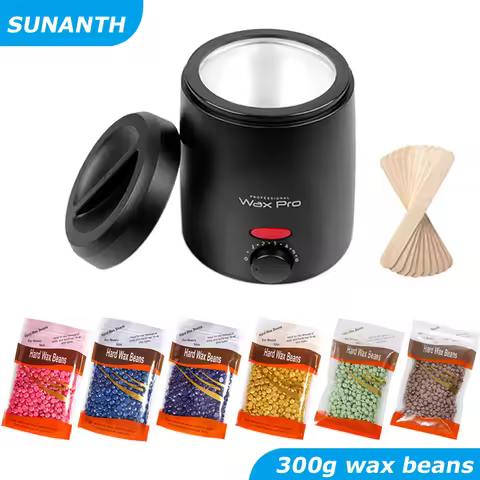 Wax Machine for Hair Removal Wax Heater Depilation Waxing Warmer Dipping Pot Depilatory Wax Melt Kit