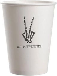 SharkBliss RIP Twenties 30th Birthday Party Cups, 20 Pack 9oz RIP Twenties Death to My 20s Dirty 30 