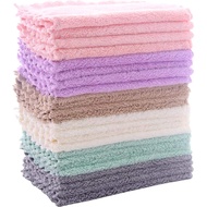30x30CM Microfibre Cleaning Rag Super Absorbent Coral Fleece Cloth Scouring Towel Pad Microfibre Cle