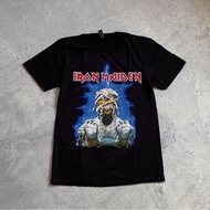 Iron Maiden T-Shirt - World Slavery Tour '84-'85 Thick Material Cotton combed 24s unisex
