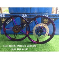 ENKEI FG510 Y16ZR/Y15ZR ENKEI SP510 SPORT RIM 1.6/1.6-17 SIAP BEARING + SIAP DISC YSUKU EXCITER150 M