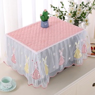 Sanchenqcby Lace Fabric Microwave Oven Cover Oven Anti-dust Cover Galanese Beautiful Korean Style Cover Cloth Microwave Oven Cover Cover Towel