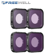 FREEWELL ND Filter Set Compatible with GoPro Hero 13/12/11/10/9 Black, 4 Pack ND4/ND8/ND16/ND32 Filt