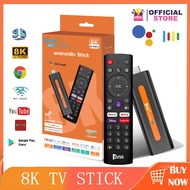 TV Stick 8K แอนดรอยด์ทีวีสติ๊ก แอนดรอยด์ทีวี กล่องแอนดรอยด์ รองรับภาษาไทย ฟังก์ชั่นเสียง Android TV