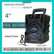 Wireless Portable Bluetooth Speaker With Led Light Support Mic