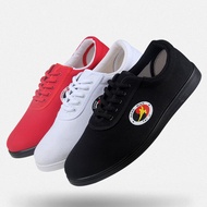 Red Cotton Tai Chi Shoes Beef Tendon Bottom Canvas Spring and Summer Boys and Girls Martial Arts Shoes Practice Shoes Tai Chi Training Shoes