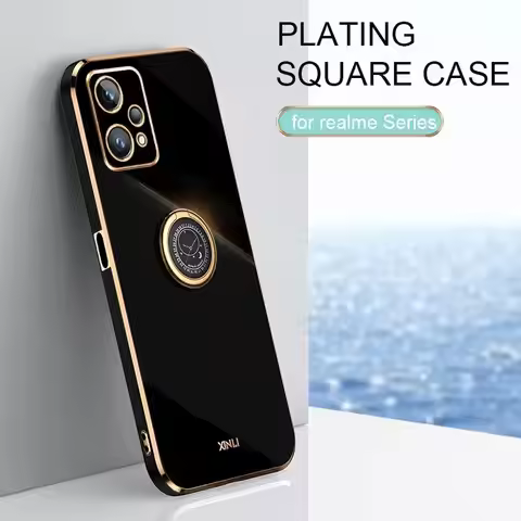 Realme9 Realme8 I Plating Ring Holder Case For Oppo Realme 9 Pro 9i 8i 9pro 8pro 4G 5G C21y Luxury S