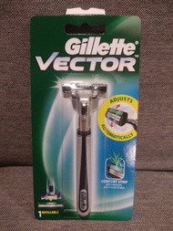Gillette  Vector ด้าม มีดโกนหนวด ใบมีดโกนพร้อมด้าม ยิลเลตต์ เวคเตอร์