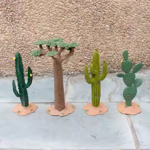 Artificial Plant Cactus Fake Plants Realistic Cactus Plant Tree Plant Ornament Micro Landscape Artif