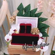 Bunga Hantaran set/Hantaran Nikah/Sirih junjung Hantaran/Hantaran siap gubah/Bekas cincin gelang/Gub