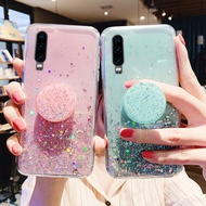 online 3D Cute Bling Glitter soft phone Case For HuaWei P20 P30 Lite P40 pro honor 8X Nova 3 4 5 Y9