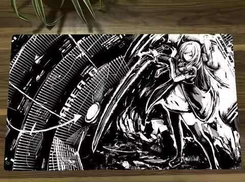 YuGiOh Sky Striker Ace - Raye TCG Mat Trading Card Game Mat CCG Playmat Rubber Mouse Pad Desk Play M