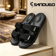 SANDUGO 100% Import Asuna Slide Oem In Black Red For Women And Men Men Sandals Magic tape