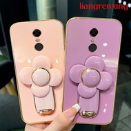 Casing redmi 5 plus xiaomi redmi note 5 pro phone case Softcase Electroplated silicone shockproof Protector Smooth Cover new design with holder fan for girls DDFS01