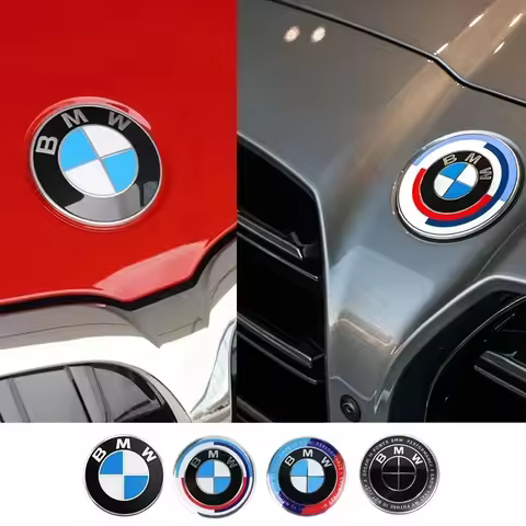 Car Front Hood Emblem Logo Rear Trunk Badge for BMW E36 E46 E53 E90 E60 E61 E93 E87 X1 X3 X5 X6 F30 