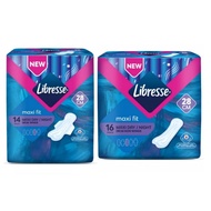 Libresse Maxi Day Night 28cm Wing Pad (14s)/Non Wing (16s) Disposable Sanitary Pad Tuala Wanita Paka