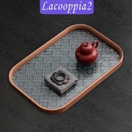 [Lacooppia2] Embossment Glass Organizer Tray Desktop Cupboard Organisers Desk Organizer