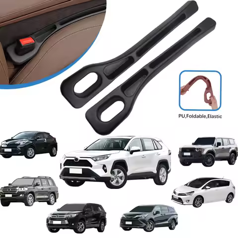 2Pcs Car Seat Gap Filler Between Seats For Toyota Camry Corolla Yaris Hilux Aqua Rav4 Prius 86 4Runn