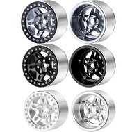 4Pcs Aluminum Alloy 2.2 Inch Beadlock Wheel Rims for Axial SCX10 1/10 RC Crawler Upgrade Parts