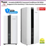 EuropAce EAC801A. Casement AirCondition. Model: EAC 801A - Singapore’s First And Only 2 Ticks Inverter Casement Aircon