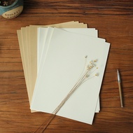 Blank Letter Kraft Letter Paper Off-White Paper Nostalgic Retro Muji Thick Letter Paper Clumsy Wood 