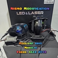 FOGLAMP PROJECTOR BLUE LENS HONDA BRIO HRV 2017 JAZZ 2012_2014 MOBILIO