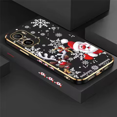 Cute Christmas Theme Pattern Phone Case For Xiaomi Redmi K60 K40 Pro Plus K50 Ultra K30 K30S K30i K2