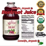 LAKEWOOD Organic Pure Beet Juice 946ML Exp:2/2027 有机甜菜根果汁 Beetroot Juice
