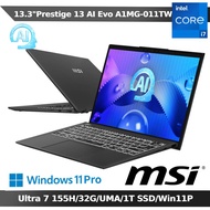 MSI Prestige 16 AI Evo B1MG-007TW 16吋筆電( Ultra 7 155H/32G/UMA/1TB SSD/W11)
