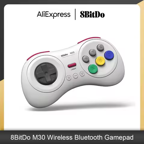 8Bitdo M30 Bluetooth Controller for Switch, Windows and Android, 6-Button Layout for SEGA’s Classic 