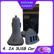 CAR CHARGER 3USB 4.2A FAST CHARGING DC12-24V