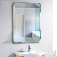 Anti-Riot Toilet Mirror Wall-Mounted Wall Sticking Punch-Free Cosmetic Mirror Bathroom Mirror Toilet Toilet Bathroom Adhesive Mirror/Mirror Hexagon Removable Acrylic Wall Stickers