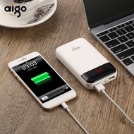 Aigo Power Bank 10000 mAh Portable External Battery Pack LED screen Powerbank for xiaomi 20000mah po