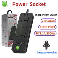 Universal Power Socket With USB Port Expansion Power Board Surge Protector Adapter Socket