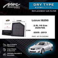 Lexus IS250 2.5L V6 Gas 4GR-FSE 2005-2013 33-2452MX Max Racing Exhaust Performance Drop-in Dry Type 