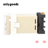 ONLYGOODS Digital Time Relay, 0.01S-99H99M 220V Time Relay, Precision Timing DH48S‑2Z with Socket Ba