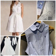 POLO Ralph Lauren 女裝正品💥限量優惠💥 純棉背心款修腰款連身裙 配布腰帶 刺繡馬仔款 附吊牌 (官網售約HK2300) 🩷查詢更多實物圖片/瀏覽更多本店靚貨品請PM🩷