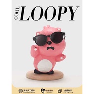 Ah Yep Yep Yep YepWood Carving LOOPY Handmade Desktop Cute Abstract Ornaments Ruby Beaver Car Birthd