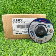 BOSCH 25 pcs- 4" Cakera Pengisaran/Grinding Disc 1 BOX/1 Kotak (100mm x 6mm x 16mm) - 2608600017