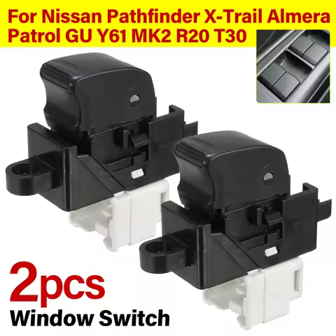 6 Pins Electric Power Window Switch Front & Left Switches For Nissan Pathfinder X-Trail Almera Patro