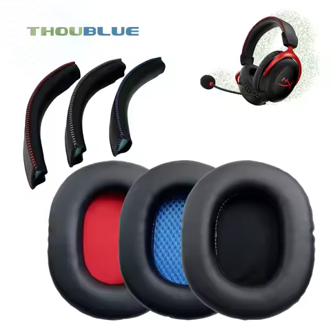THOUBLUE Replacement Ear Pad For HyperX Cloud Silver,Cloud II,Cloud Alpha,Alpha PRO,Alpha S Earphone