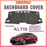 Toyota Corolla Altis Dashboard Cover Protector Anti-Reflection Dashmat Leather