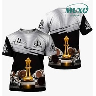 【Free Custom Name & Number】(DIY Custom Name) Personalized 3D full-color chess shirt, customized name